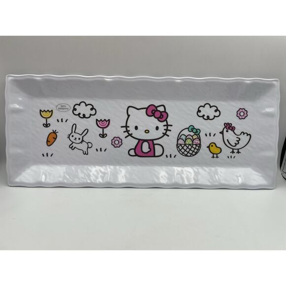 Sanrio HELLO KITTY Melamine Serving Tray Platter NEW Large 18" - Picture 1 of 7
